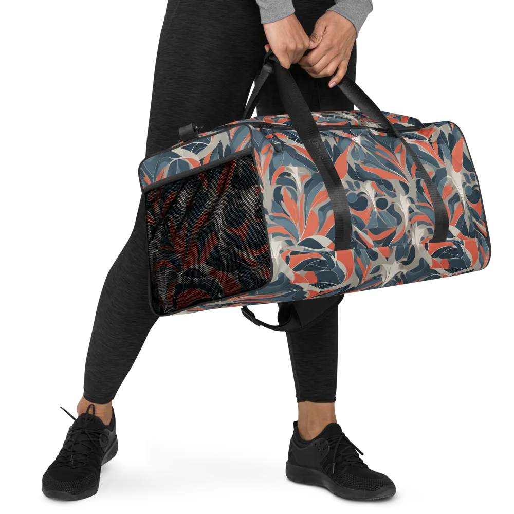 Sculpted Botanica on Duffle Bag — Right Front