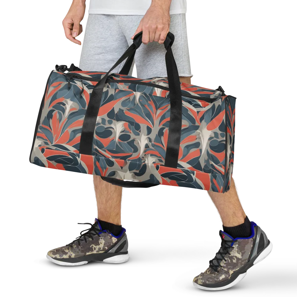 Sculpted Botanica on Duffle Bag — Front