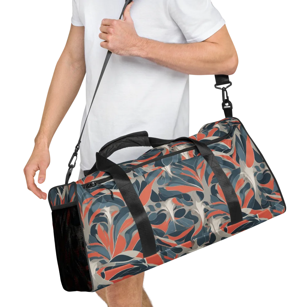 Sculpted Botanica on Duffle Bag — Right Front