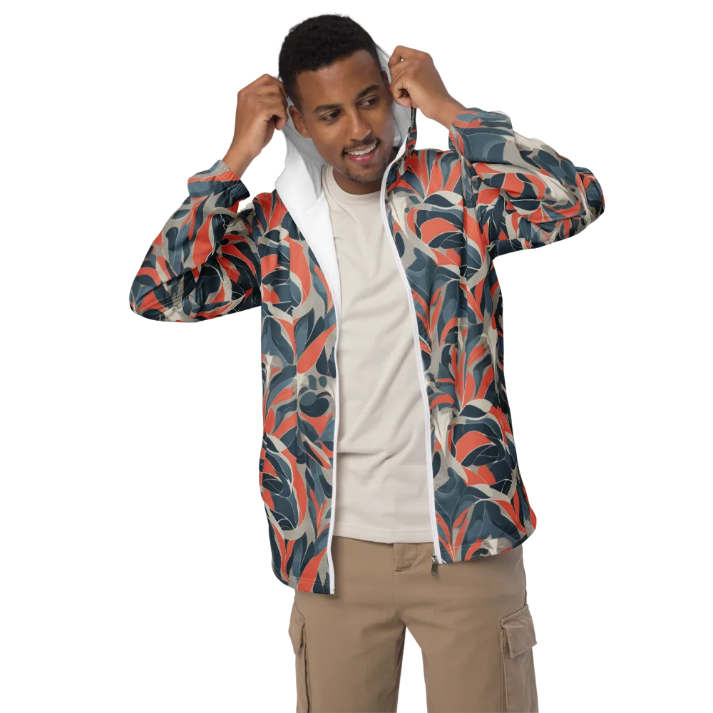 Sculpted Botanica on Men's Windbreaker — Front