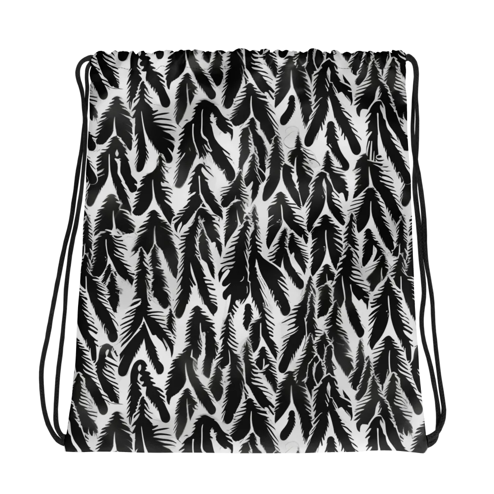 Inkwood Feather on Drawstring Bag — Photo