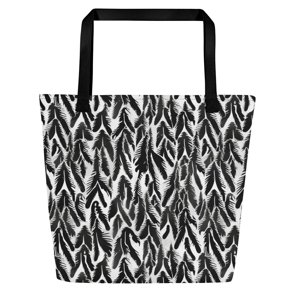 Inkwood Feather on Large Tote Bag W/ Pocket — Front