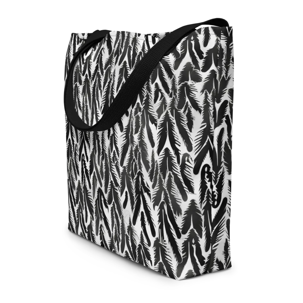 Inkwood Feather on Large Tote Bag W/ Pocket — Front