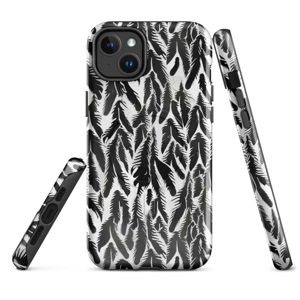 Inkwood Feather on MagSafe Tough Case for iPhone® — Front