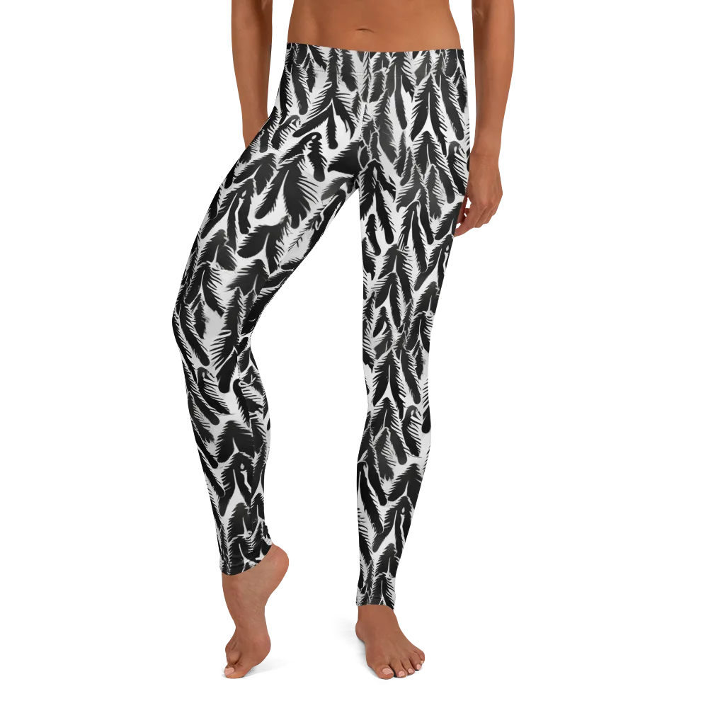 Inkwood Feather on Leggings — Front