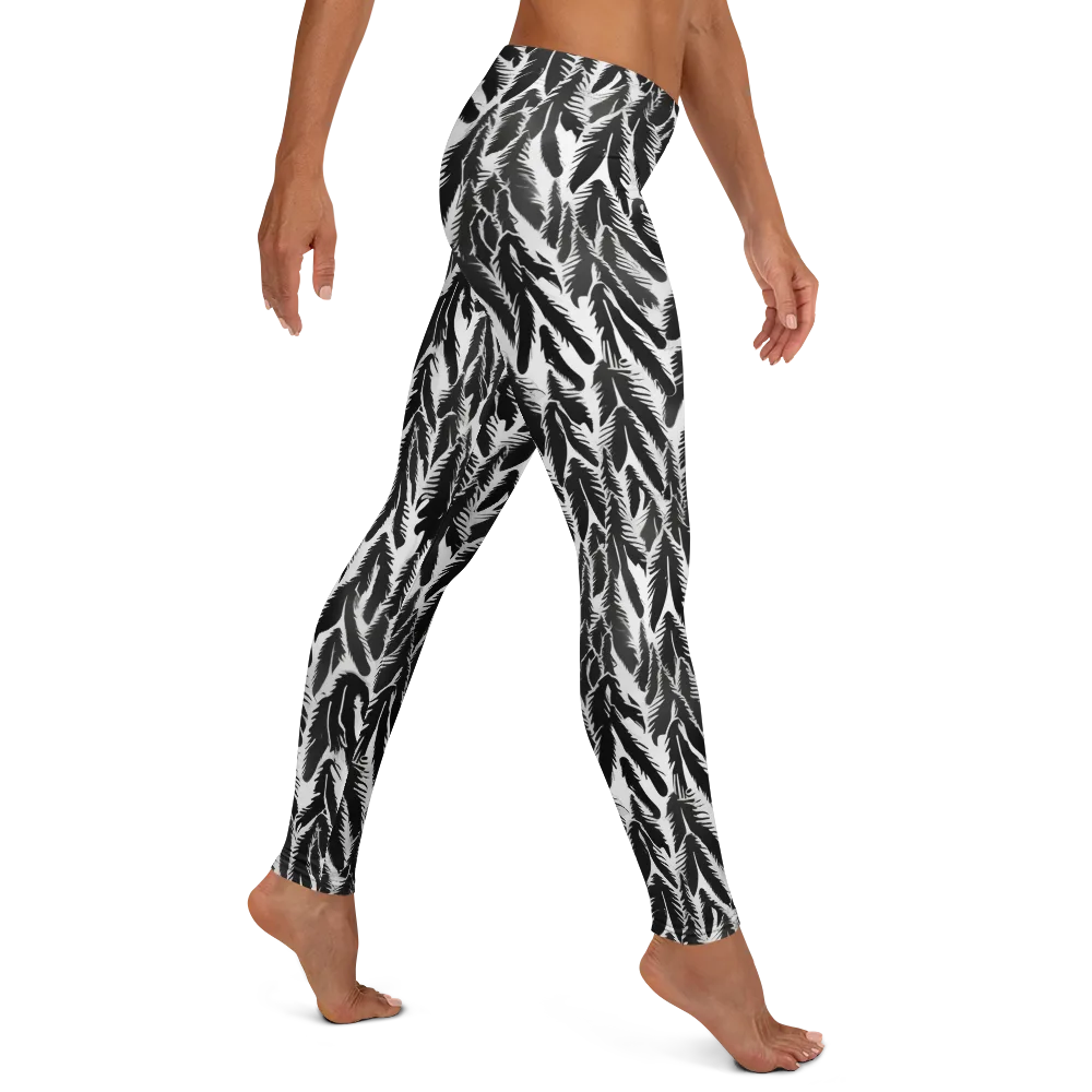 Inkwood Feather on Leggings — Right