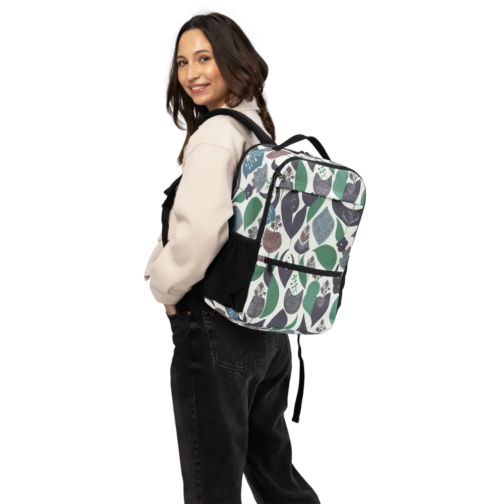 Botanical Relics on Utility Backpack — Back