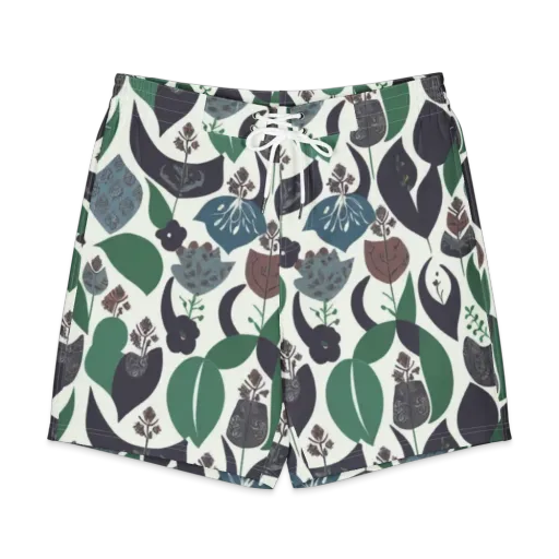Botanical Relics on a Men's Board Shorts