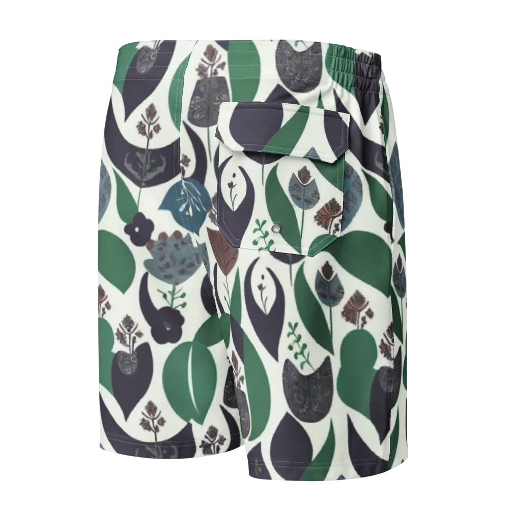Botanical Relics on Men's Board Shorts — Back