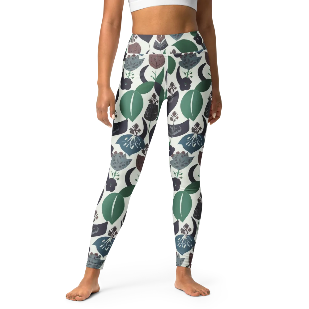 Botanical Relics on Yoga Leggings — Front