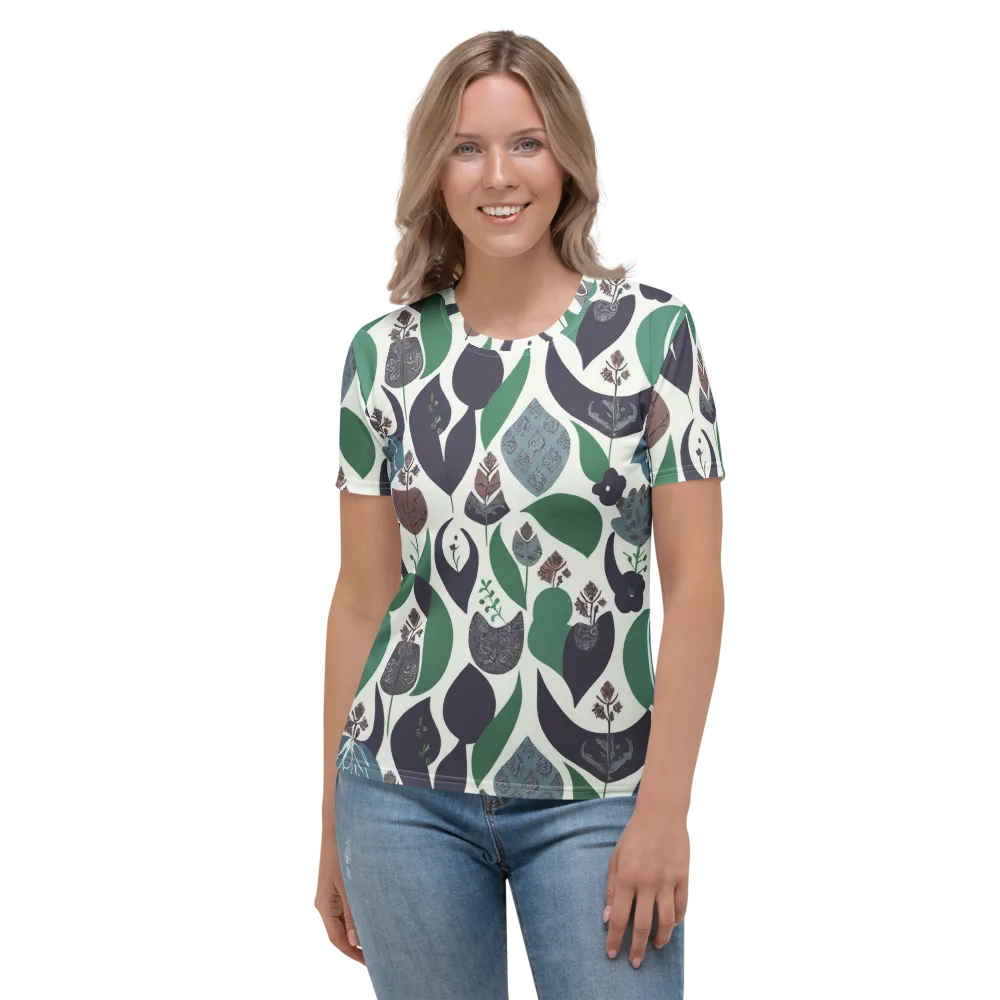 Botanical Relics on Women's Crew Neck T-Shirt — Front