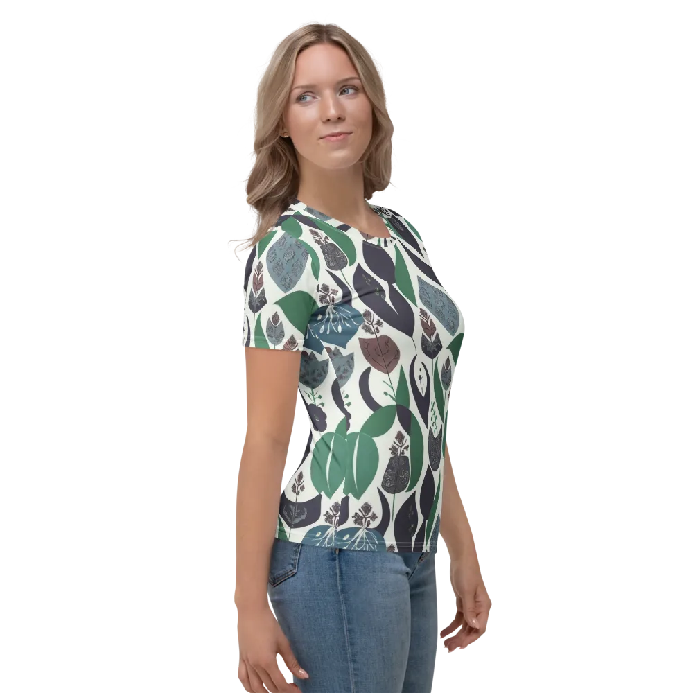 Botanical Relics on Women's Crew Neck T-Shirt — Right