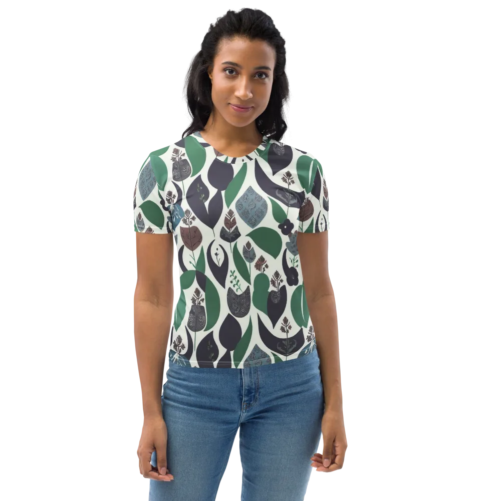 Botanical Relics on Women's Crew Neck T-Shirt — Front
