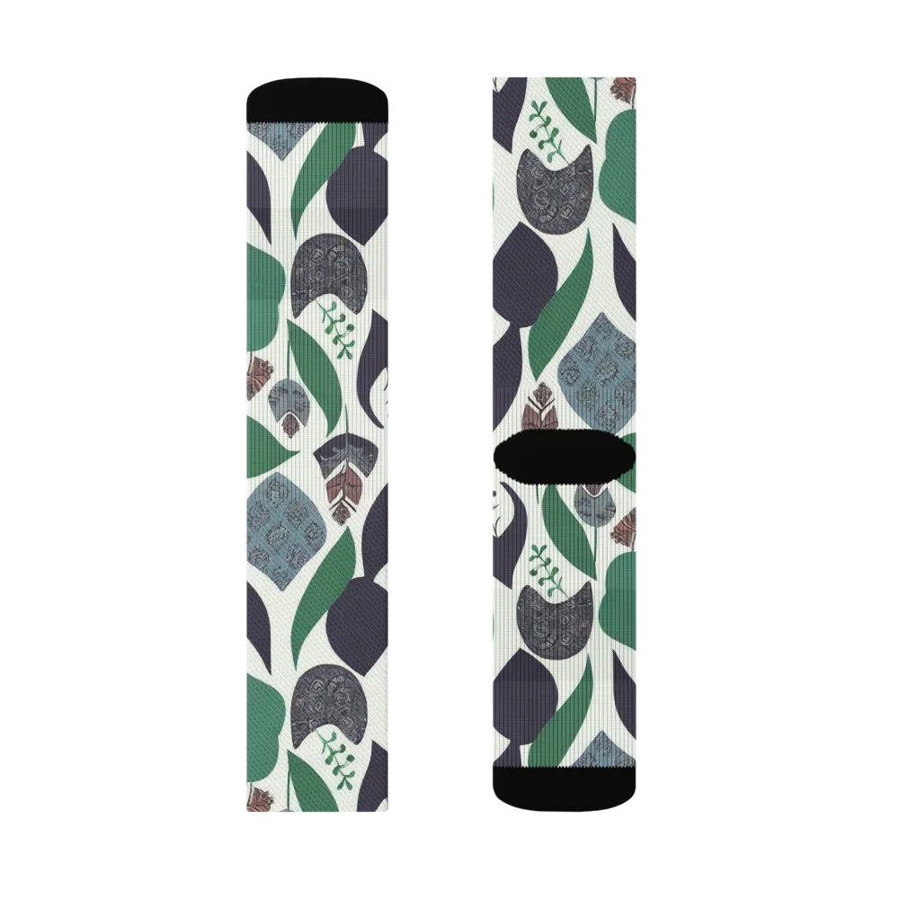 Botanical Relics on Socks — Left Sock