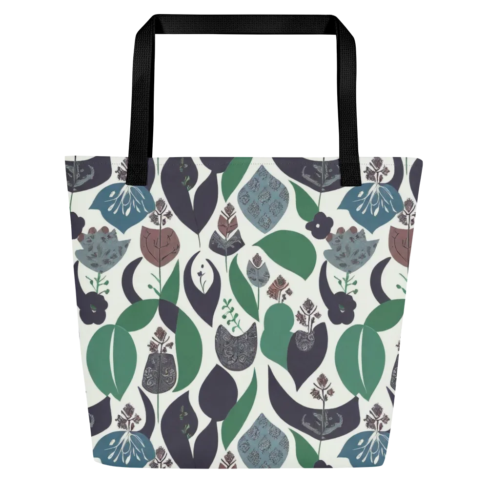 Botanical Relics on Large Tote Bag W/ Pocket — Front