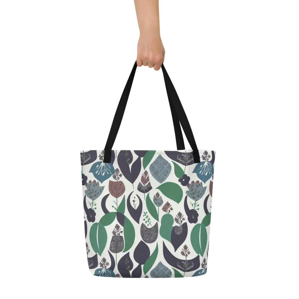 Botanical Relics on Large Tote Bag W/ Pocket — Front
