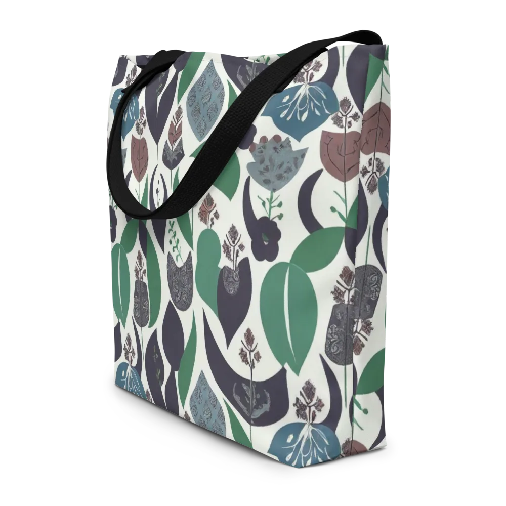 Botanical Relics on Large Tote Bag W/ Pocket — Front
