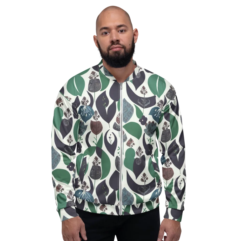 Botanical Relics on Bomber Jacket — Front