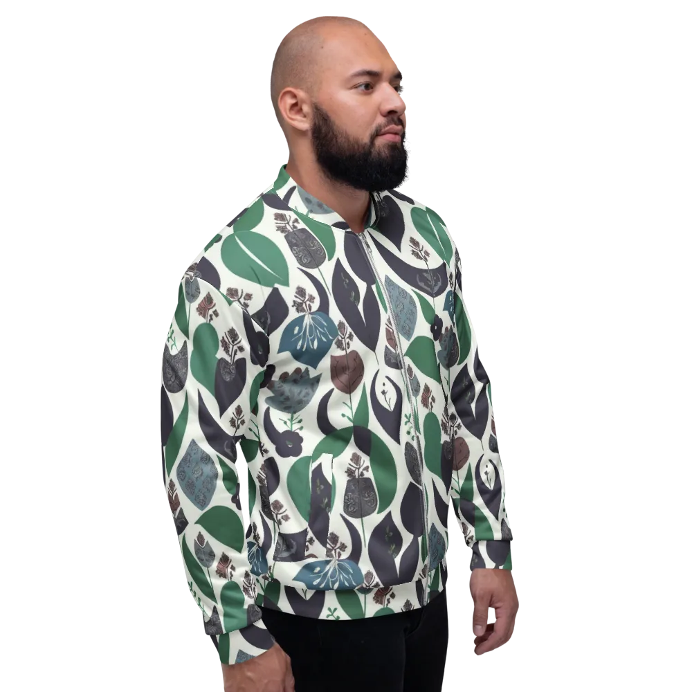 Botanical Relics on Bomber Jacket — Right