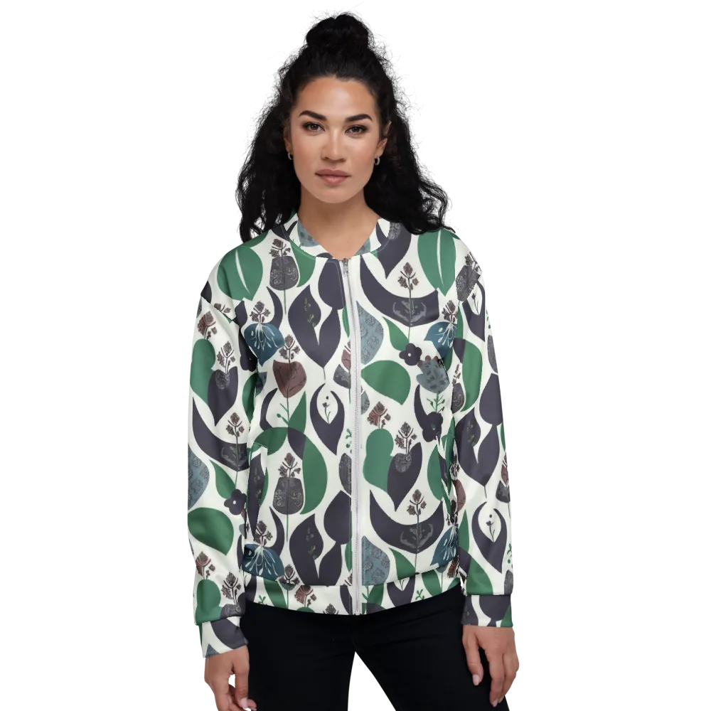 Botanical Relics on Bomber Jacket — Front