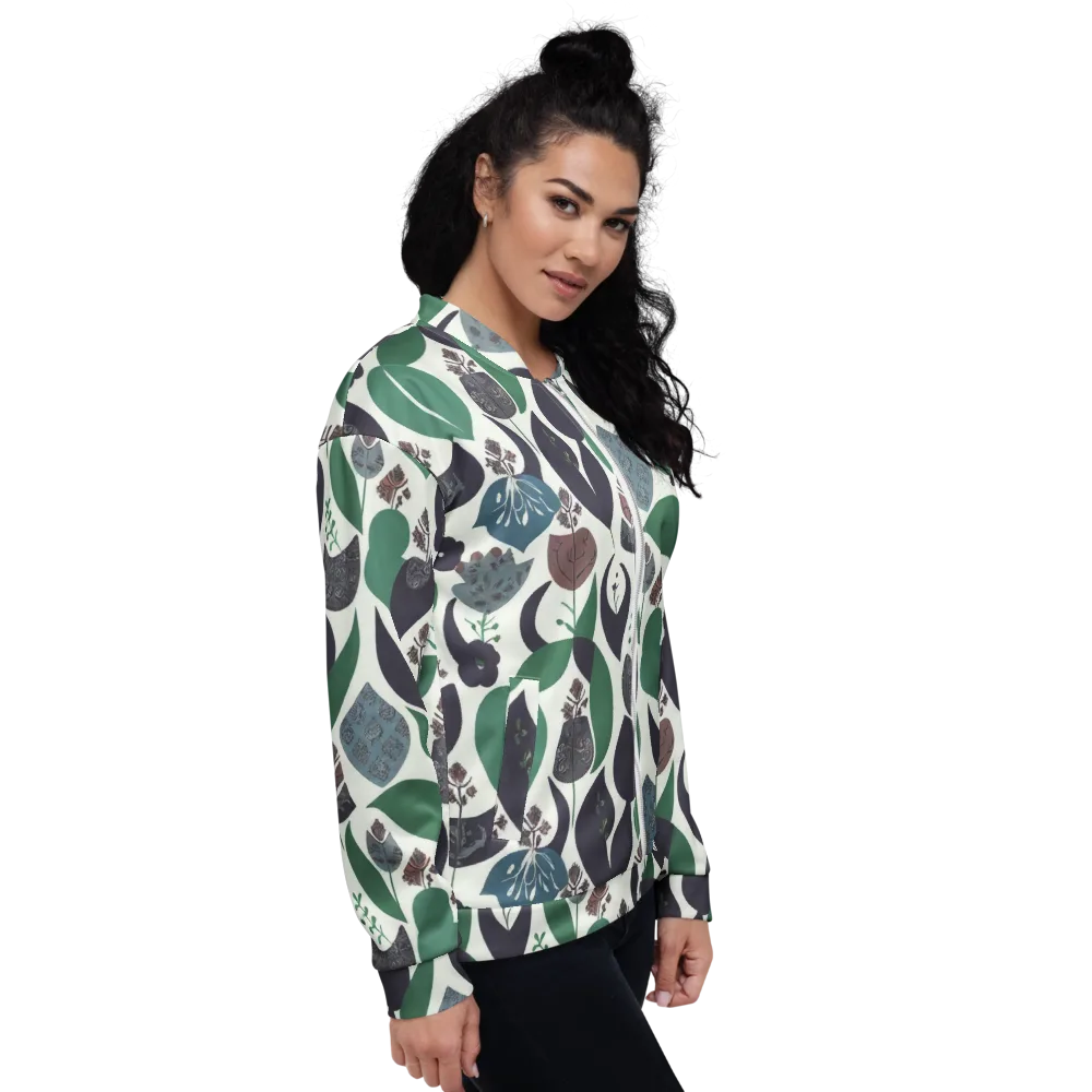 Botanical Relics on Bomber Jacket — Right