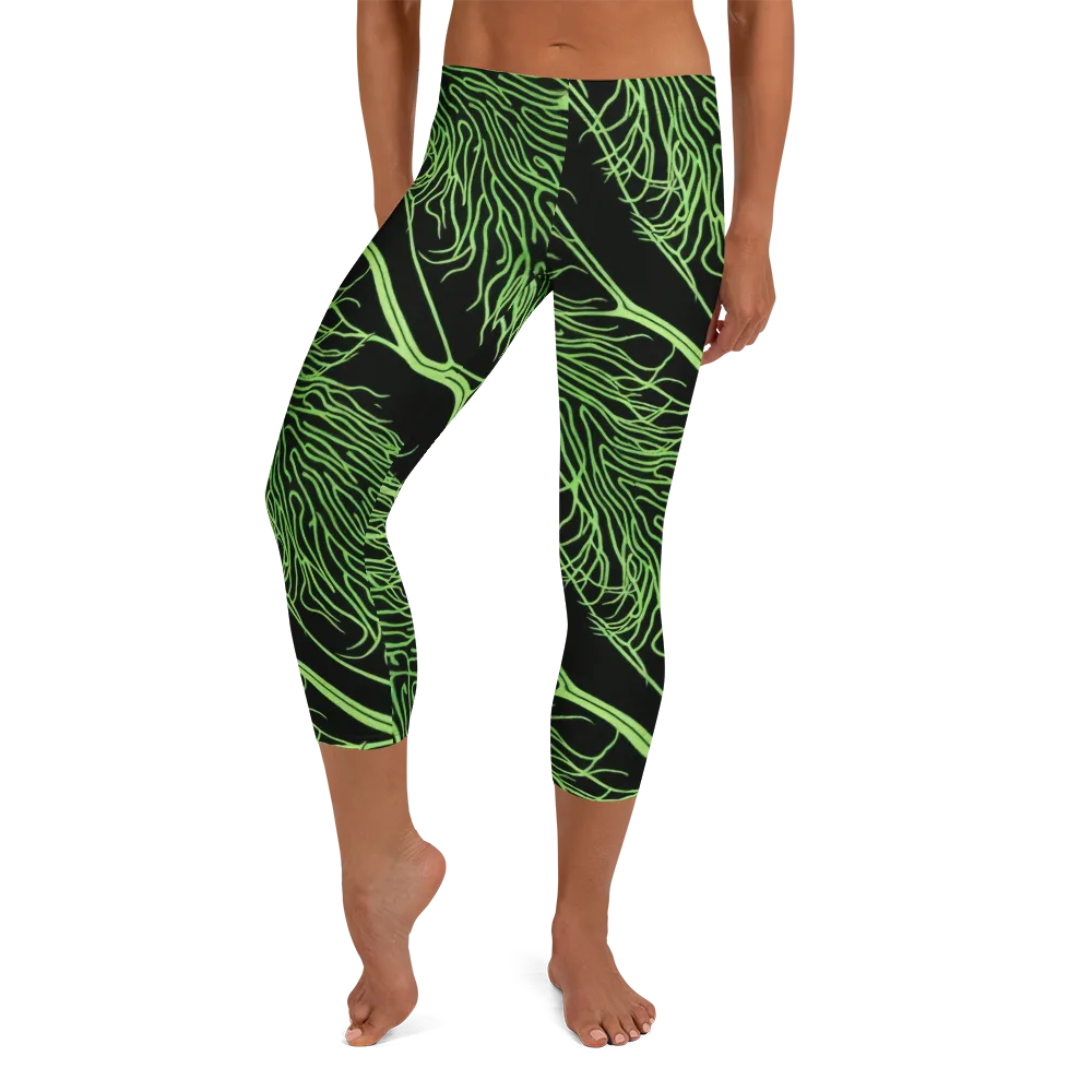Glow Anatomy on Capri Leggings — Front