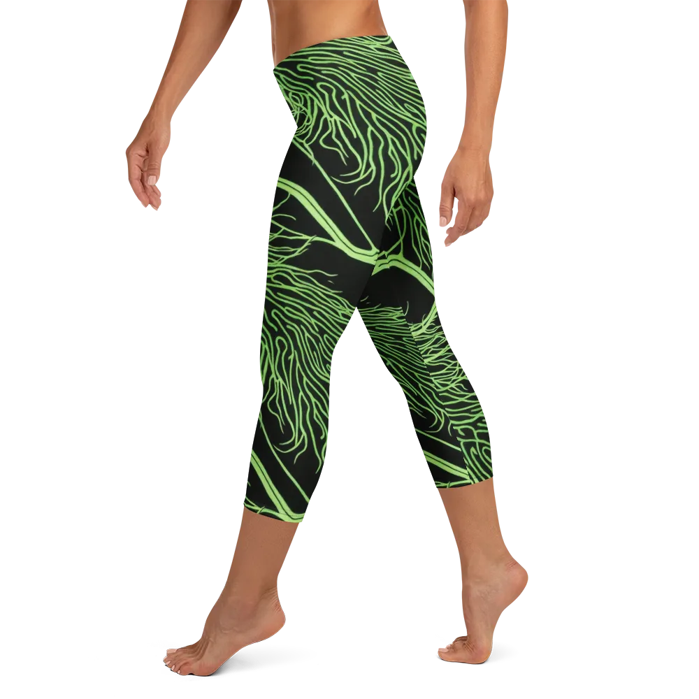 Glow Anatomy on Capri Leggings — Left