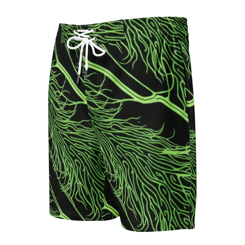 Glow Anatomy on Men's Board Shorts — Front