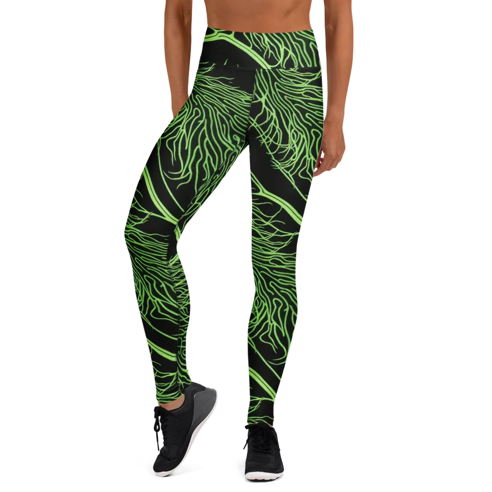 Glow Anatomy on Yoga Leggings — Front