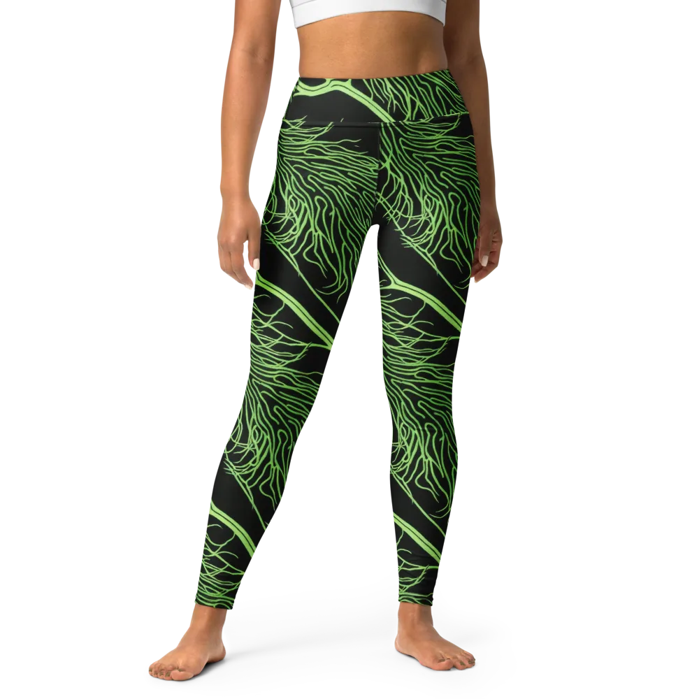 Glow Anatomy on Yoga Leggings — Front
