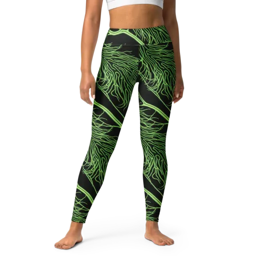Glow Anatomy on a Yoga Leggings