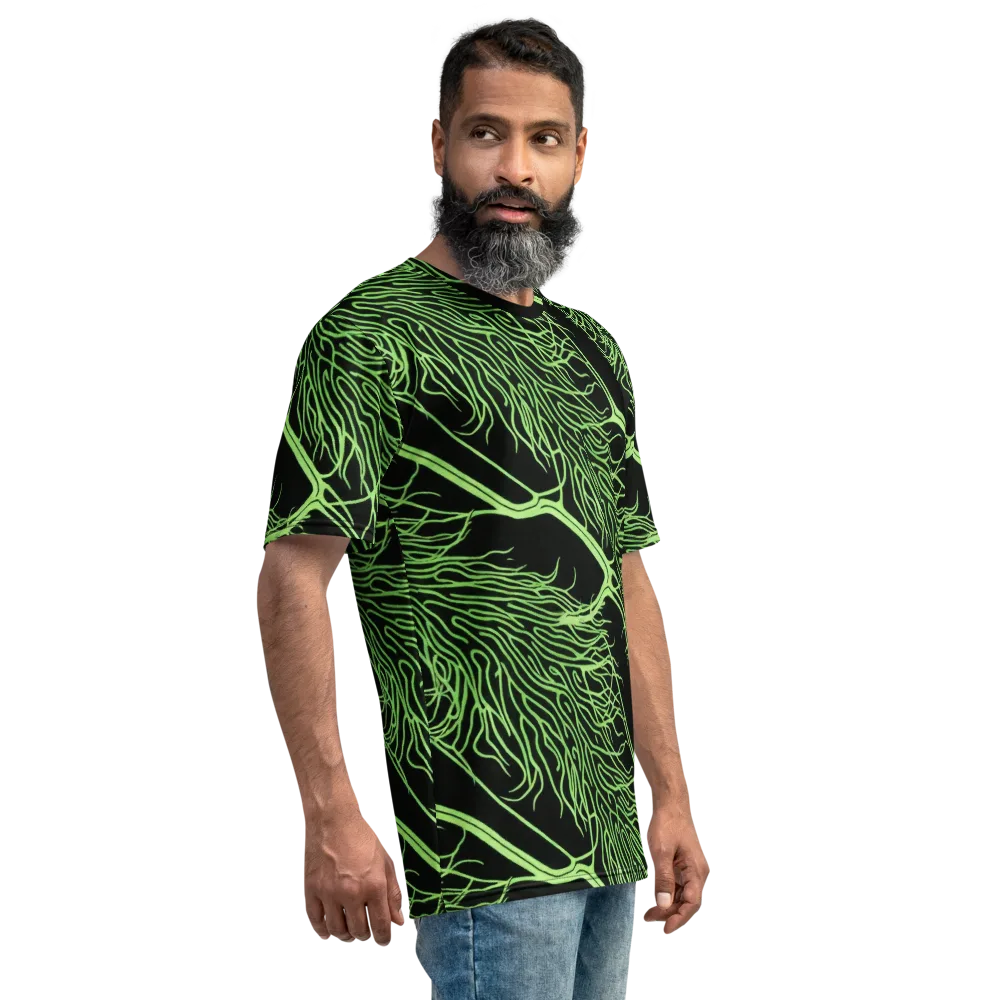 Glow Anatomy on Men's Crew Neck T-Shirt — Right