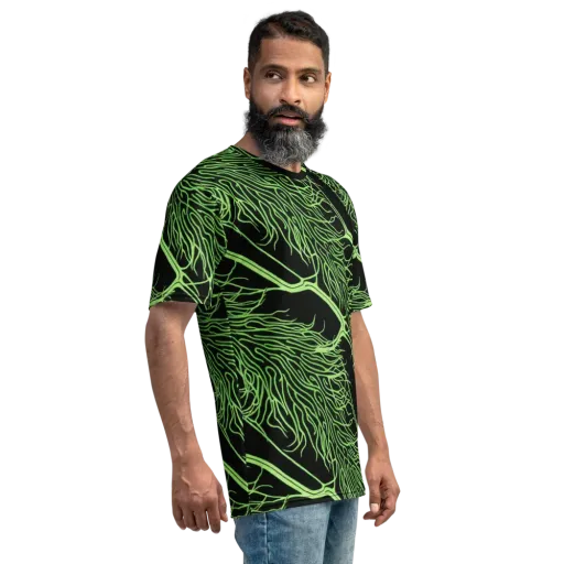 Glow Anatomy on a Men's Crew Neck T-Shirt