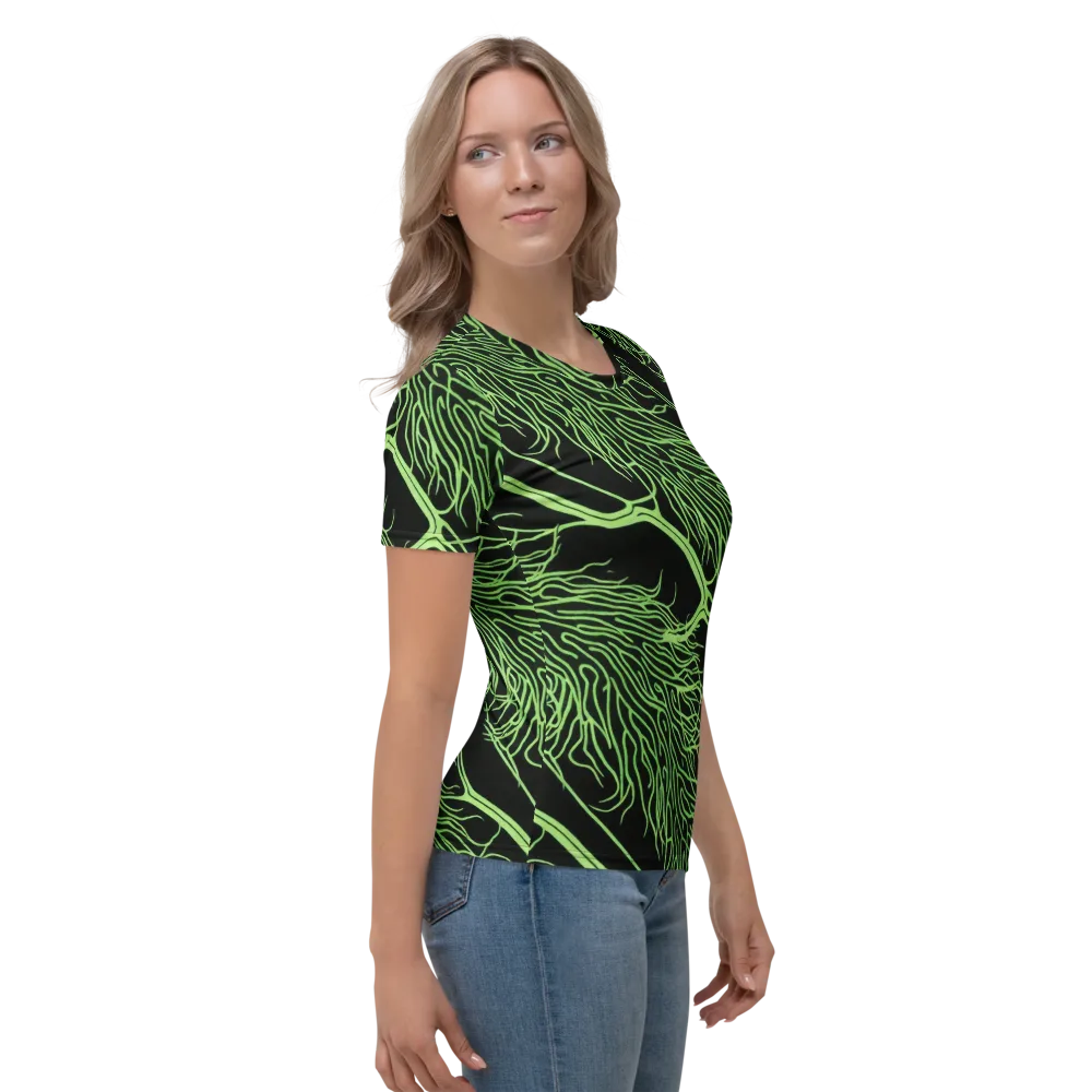 Glow Anatomy on Women's Crew Neck T-Shirt — Right