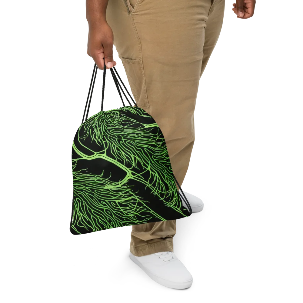 Glow Anatomy on Drawstring Bag — Front