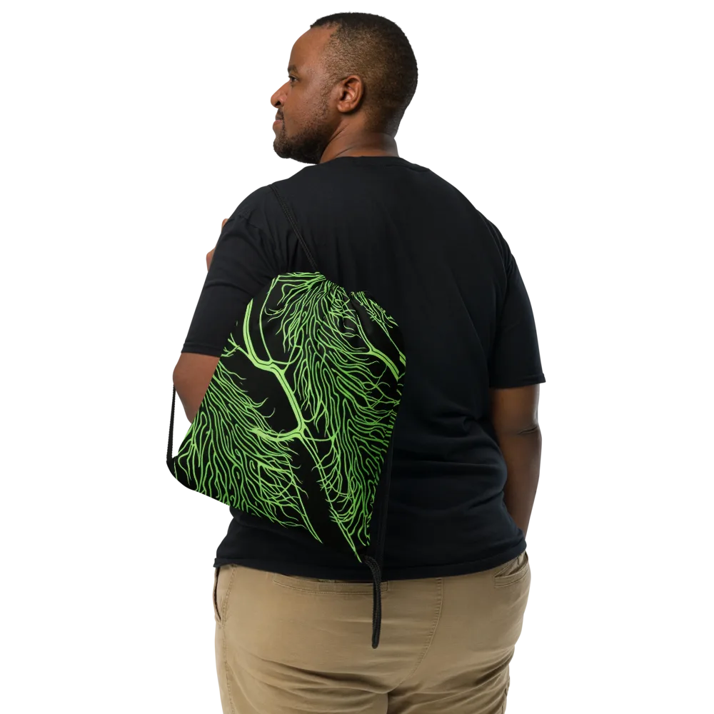 Glow Anatomy on Drawstring Bag — Front
