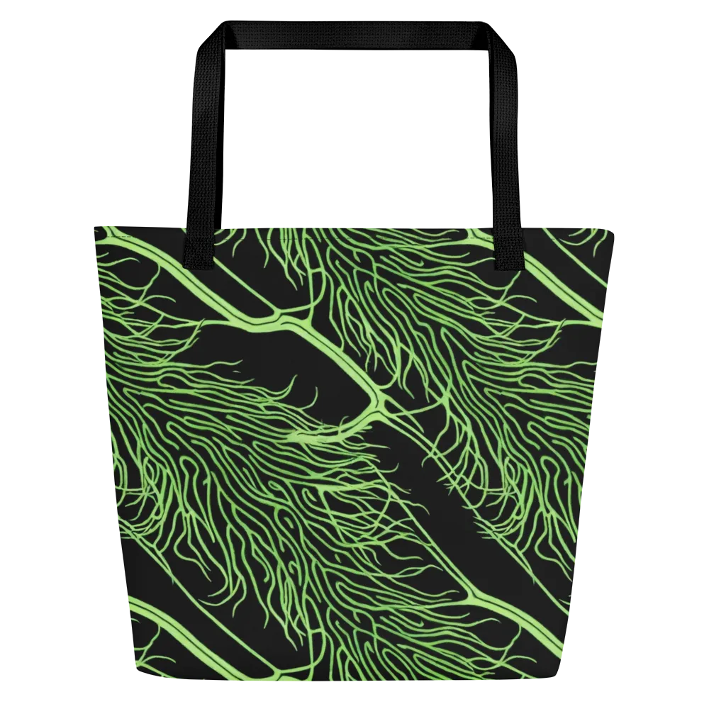 Glow Anatomy on Large Tote Bag W/ Pocket — Front