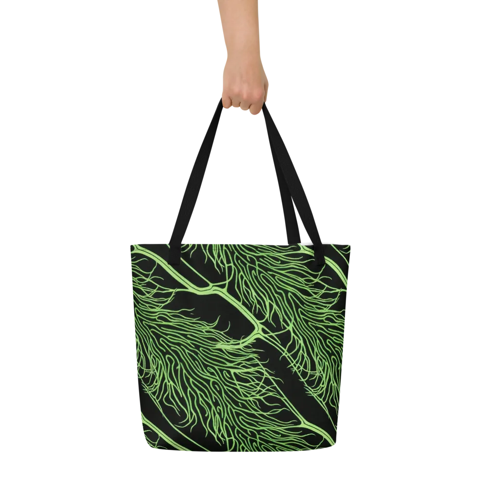 Glow Anatomy on Large Tote Bag W/ Pocket — Front
