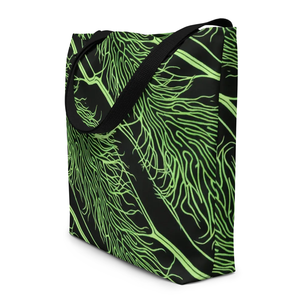 Glow Anatomy on Large Tote Bag W/ Pocket — Front