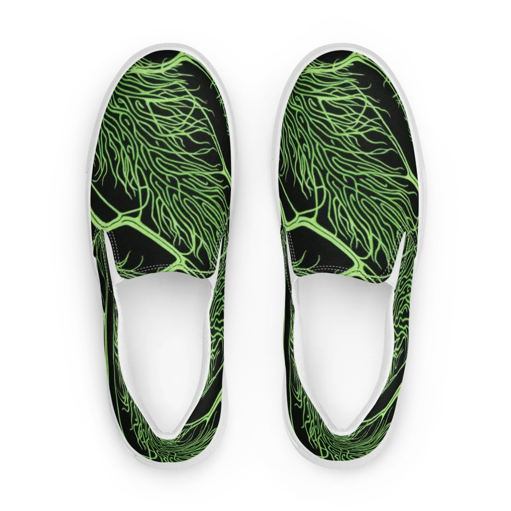 Glow Anatomy on Women's Slip-On Canvas Shoes — Front