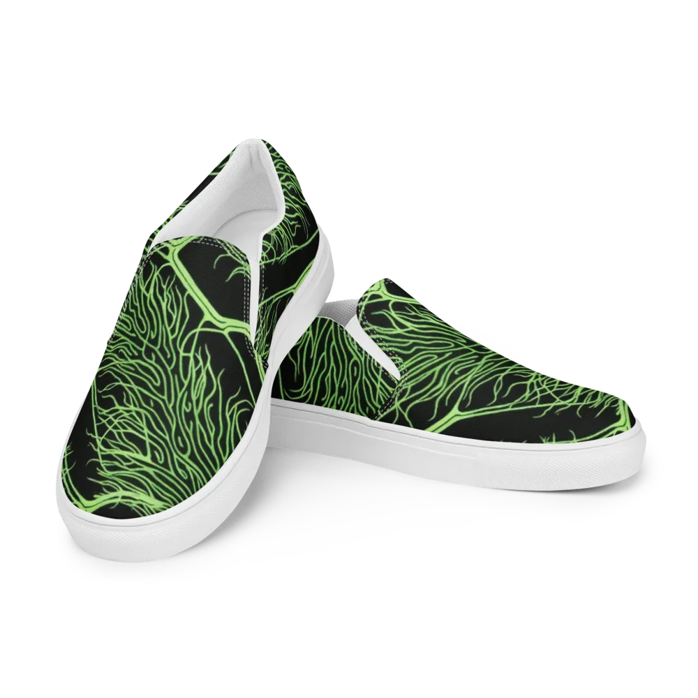 Glow Anatomy on Women's Slip-On Canvas Shoes — Left Front