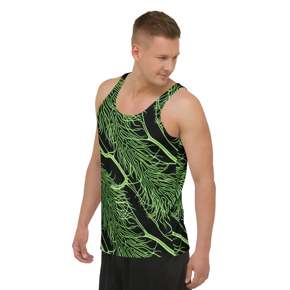 Glow Anatomy on Men's Tank Top — Left Front