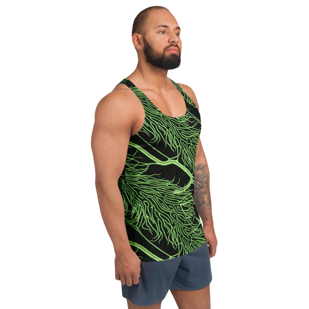 Glow Anatomy on Men's Tank Top — Right Front