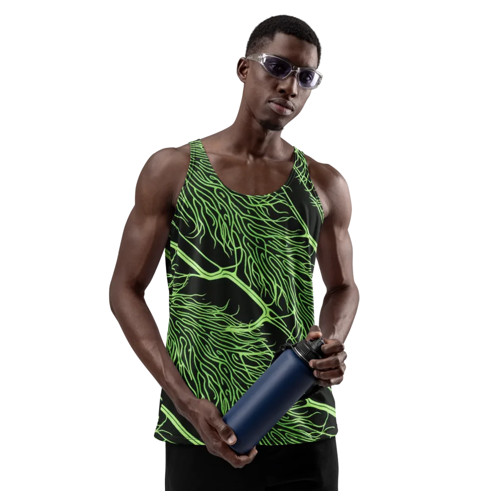 Glow Anatomy on Men's Tank Top — Front