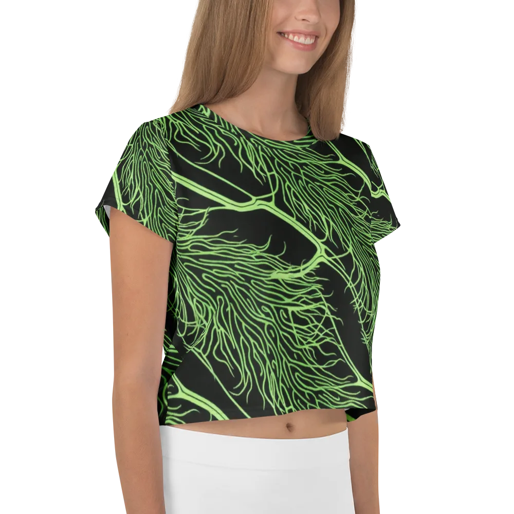 Glow Anatomy on Crop Tee — Right