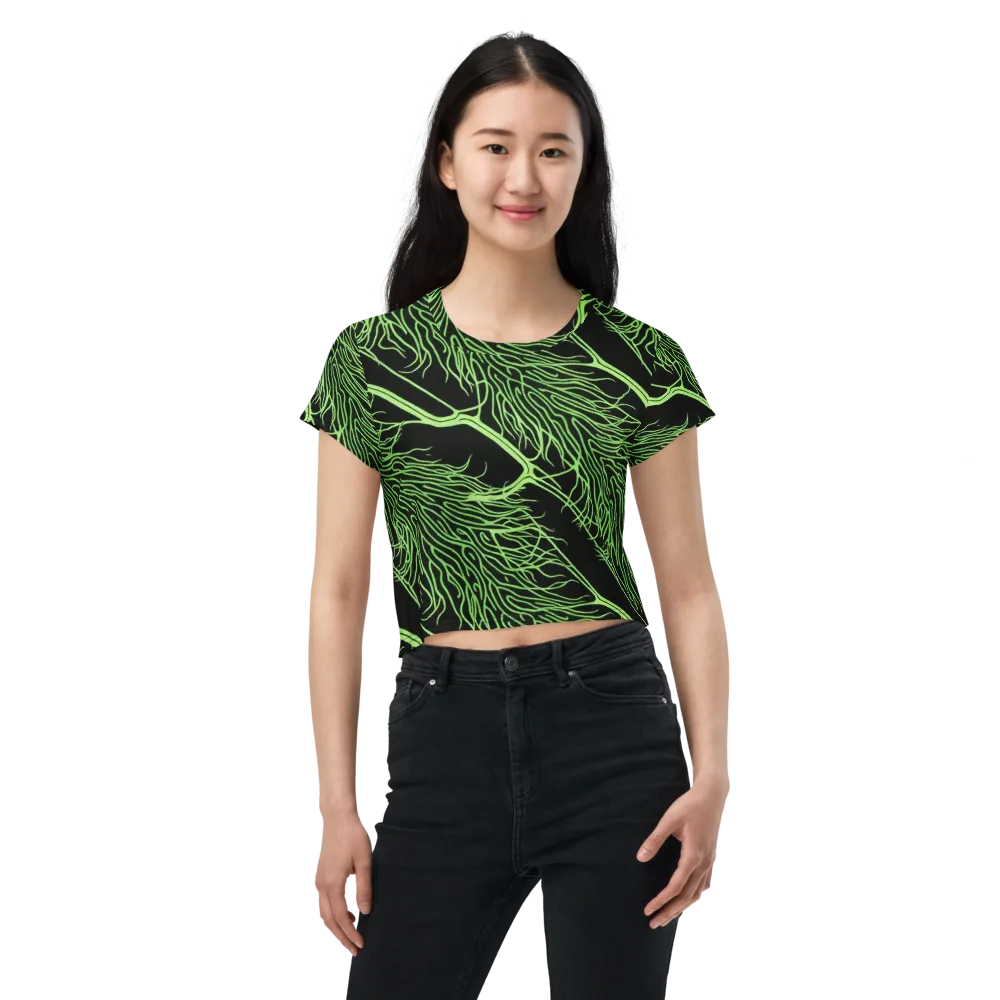 Glow Anatomy on Crop Tee — Front