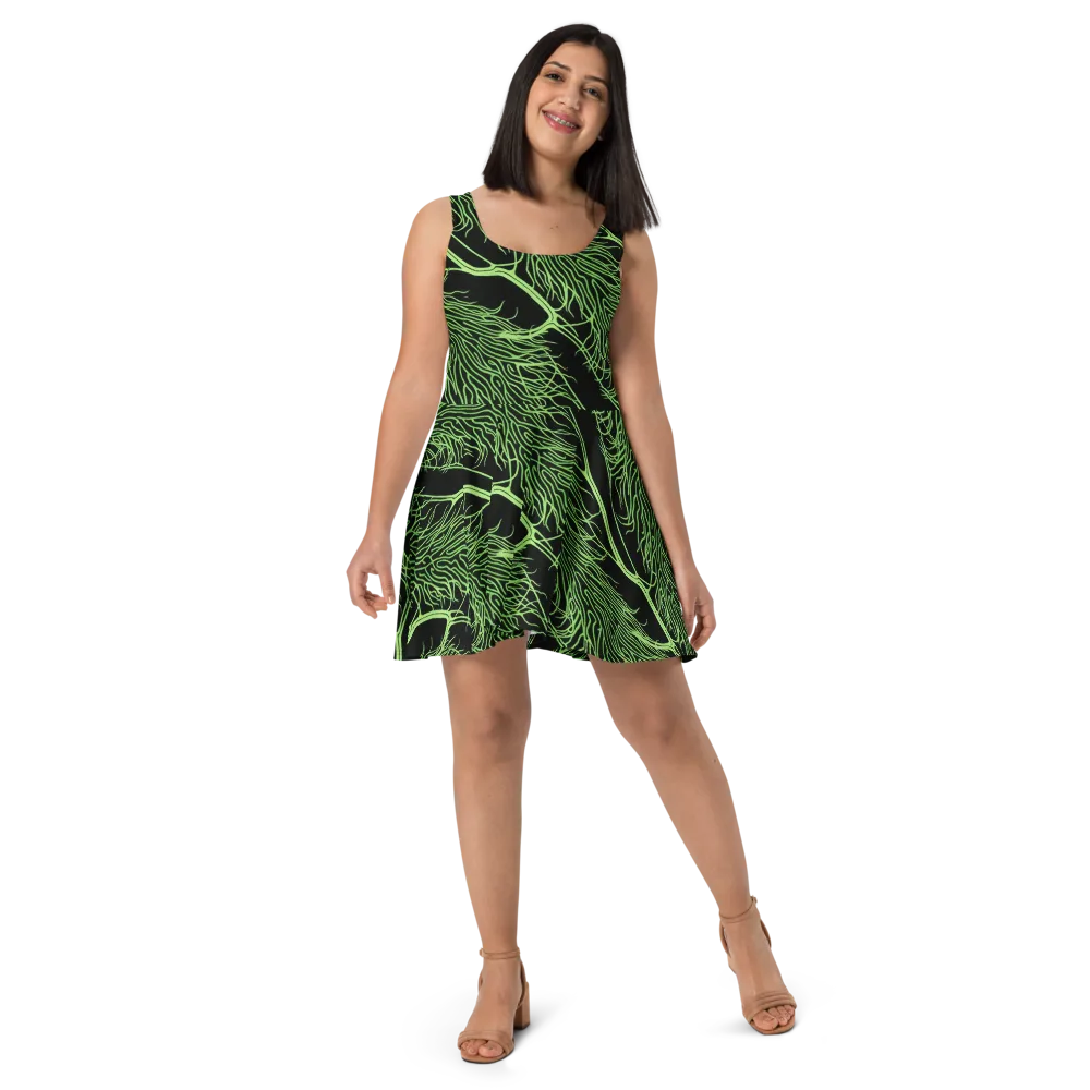 Glow Anatomy on Skater Dress — Front