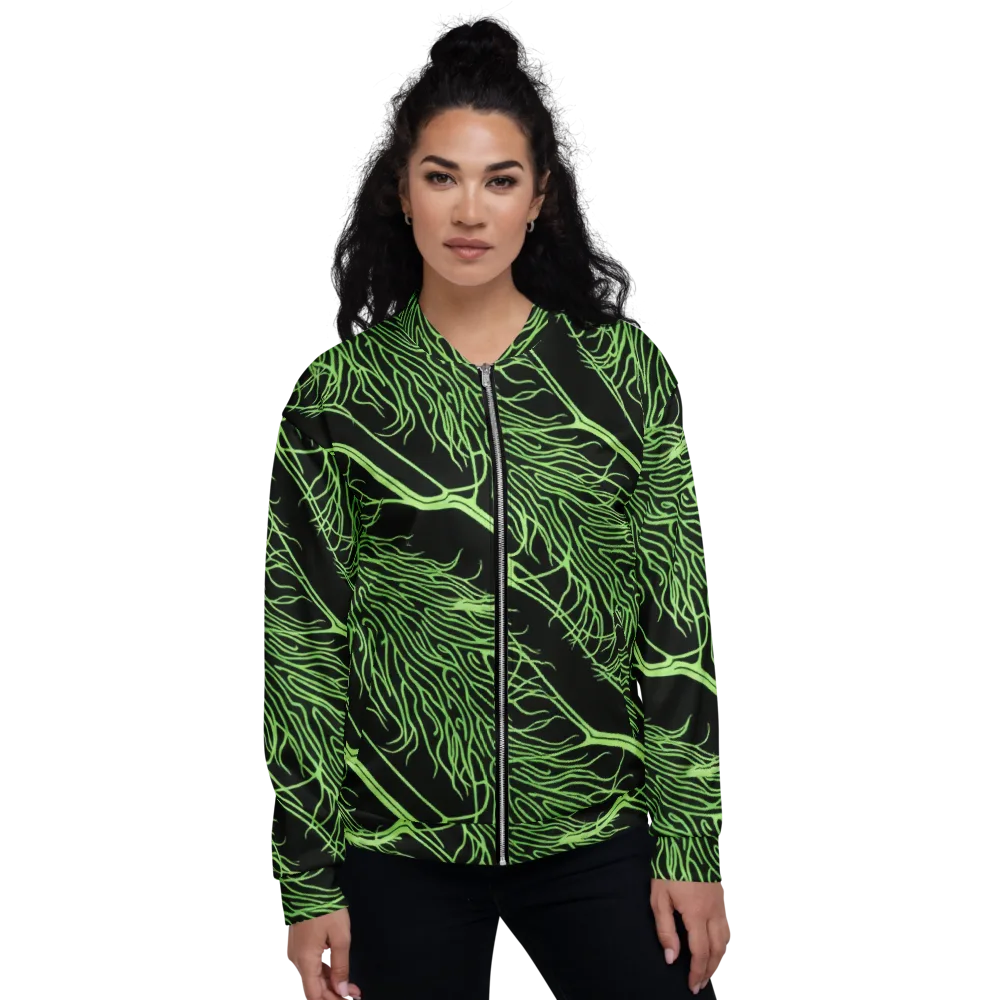 Glow Anatomy on Bomber Jacket — Front