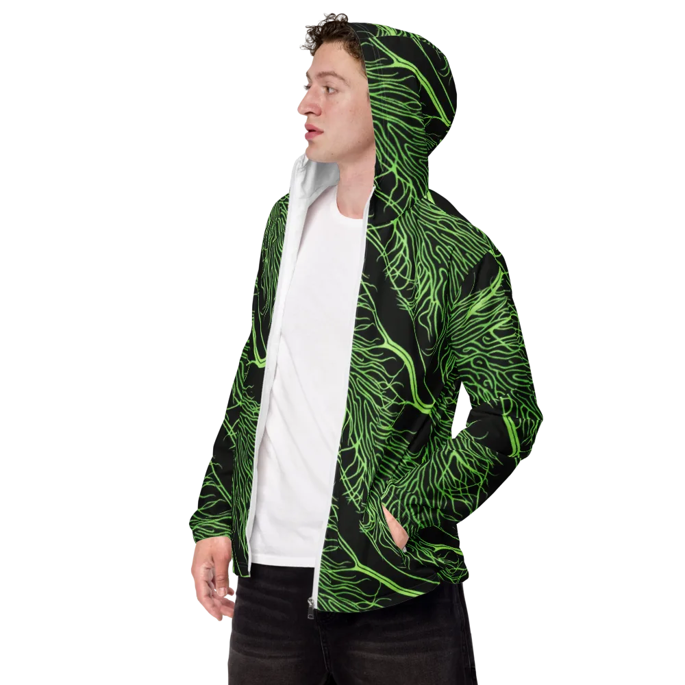 Glow Anatomy on Men's Windbreaker — Left Front