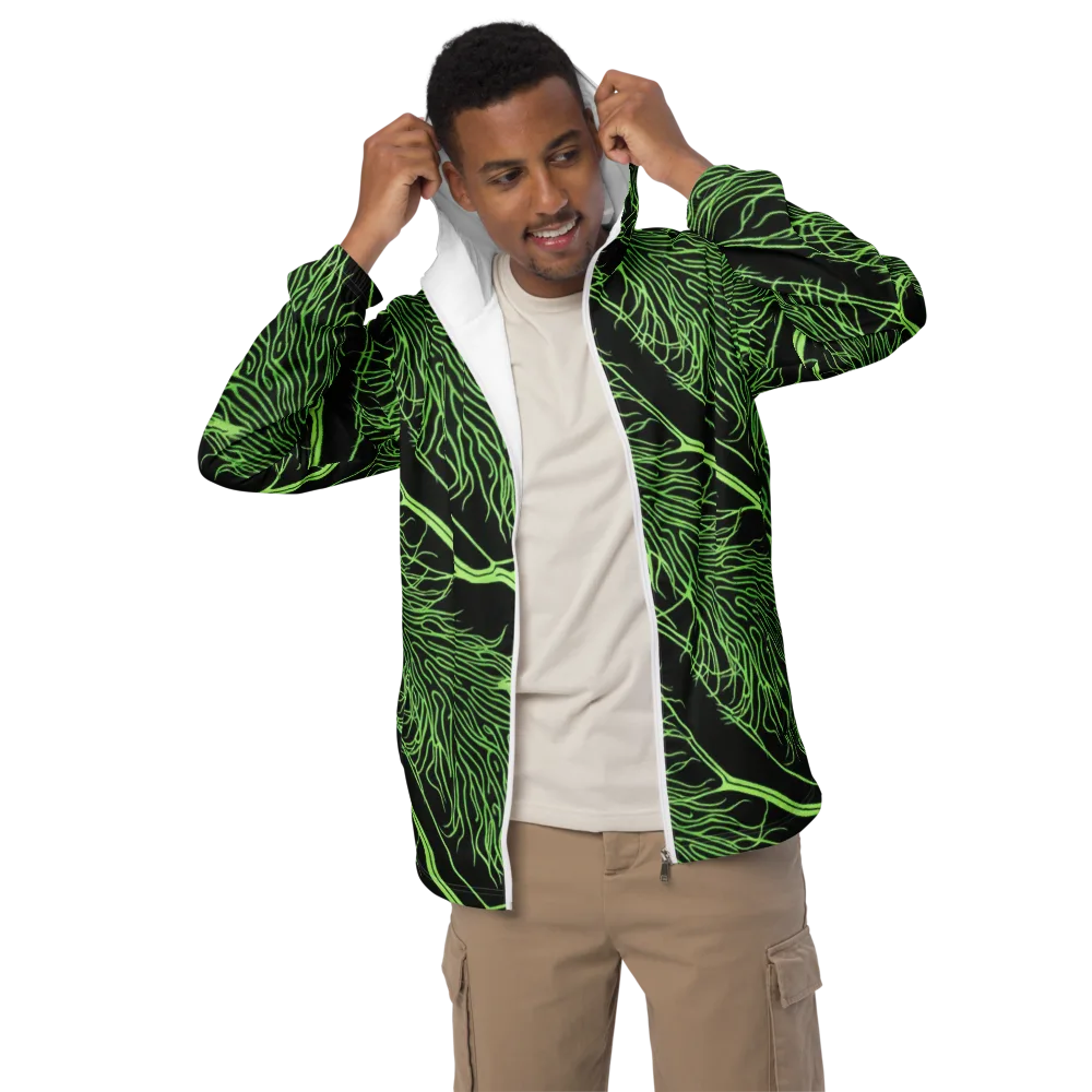 Glow Anatomy on Men's Windbreaker — Front